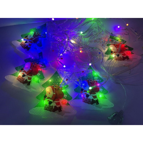 ΚΟΥΡΤΙΝΑ LED ΜΕ ΛΑΜΠΑΚΙΑ RGB ΚΑΙ ΕΓΧΡΩΜΕΣ ΧΡΙΣΤΟΥΓΕΝΝΙΑΤΙΚΕΣ ΦΙΓΟΥΡΕΣ 3.30Μ - ΟΕΜ 