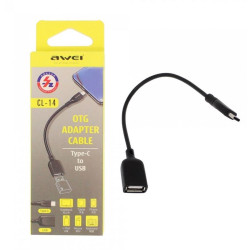 Αντάπτορας καλώδιο Type C αρσενικό σε USB θηλυκό CL-14 Awei
