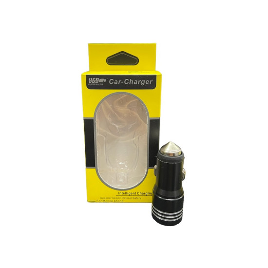 Φορτιστής Αυτοκινήτου Μαύρος Συνολικής Έντασης 2.4A Γρήγορης Φόρτισης με Θύρες: 2xUSB - ΟΕΜ