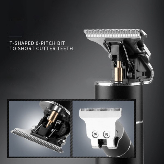 Επαναφορτιζόμενη Κουρευτική Μηχανή Trimmer USB Type C με LCD Οθόνη - KM-1943 KEMEI