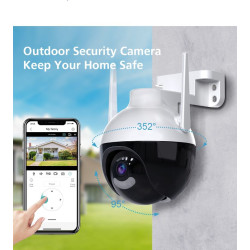 IP Κάμερα Ασφαλείας 1080P 4MP με WiFi & Φως LED OEM.