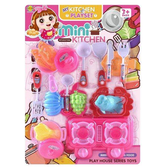Κουζινικά Mini Kitchen Καρτέλα 43x31x5cm ToyMarkt 971296