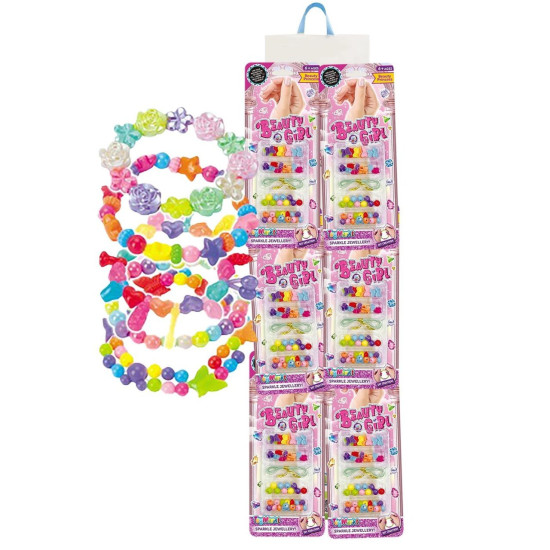 Καρτέλα Πολύχρωμες Χάντρες 24x10cm ToyMarkt 971302