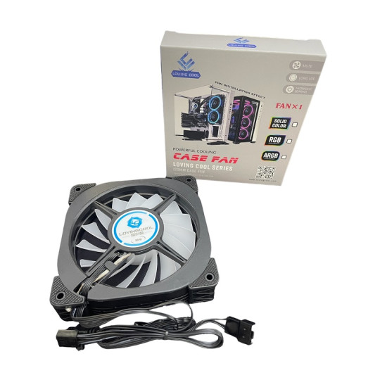 Loving cool PWM Case Fan 120mm με Σύνδεση 4-Pin RGB 
