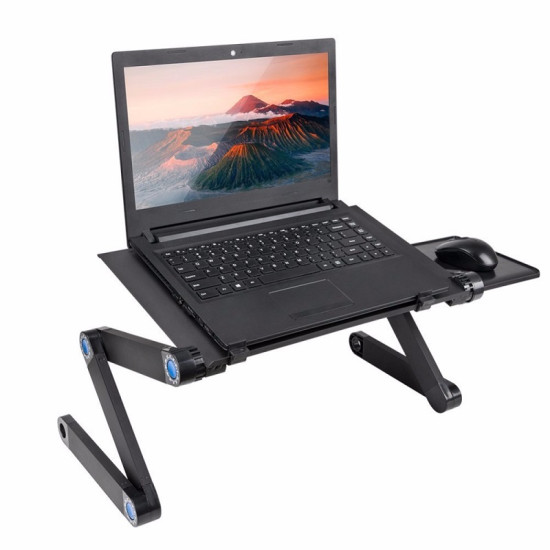 Πτυσσόμενο Τραπεζάκι – Βάση Laptop – Omeidi με 2 Ανεμιστήρες –  Μαύρο Τ6 - ΟΕΜ