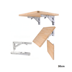 Πτυσσόμενα στηρίγματα ραφιών 30cm  Λευκό – ΟΕΜ