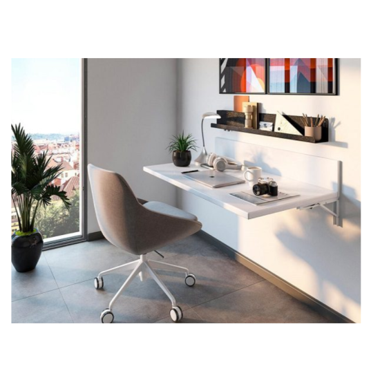 Πτυσσόμενα στηρίγματα ραφιών 30cm  Λευκό – ΟΕΜ