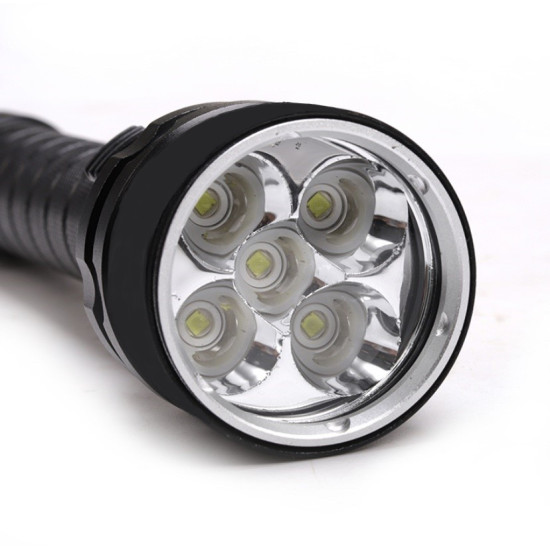 Φακός Κατάδυσης Επαναφορτιζόμενος LED με Φωτεινότητα 3200lm 5 x T6 led smd Φακός Κατάδυσης Επαναφορτιζόμενος LED με Φωτεινότητα 3200lm 5 x T6 led smd
