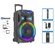 Ασύρματο Φορητό Ηχείο Καραόκε Με Led Και Bluetooth KOLAV-F1215 Μαύρο 