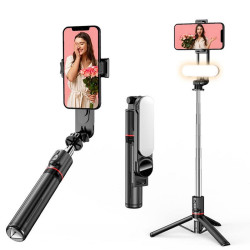 ΤΡΙΠΟΔΟ ΚΙΝΗΤΟΥ ΜΕ BLUETOOTH ΜΑΥΡΟ L15 SELFIE STICK - OEM