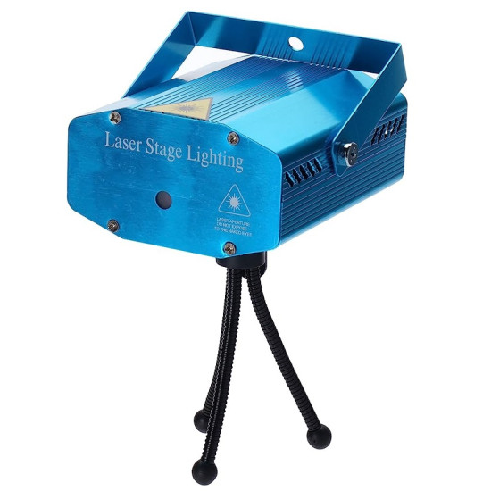 Mini Φωτορυθμικό Χριστουγεννιάτικο Laser Stage Lighting 50W Με Κόκκινο Και Πράσινο Χρώμα (8055) - ΟΕΜ