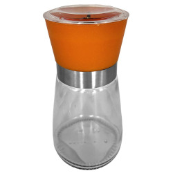 Μύλος για Αλάτι-Πιπέρι Γυαλί-Inox 13x6,5cm Homie 101696