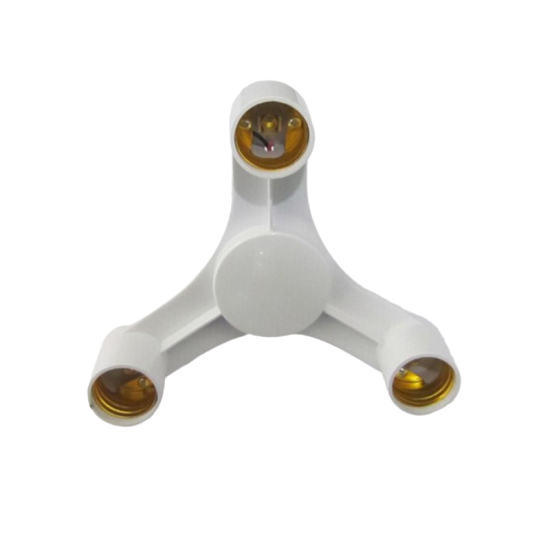 Ντουί αντάπτορας λάμπας Ε27 τριπλός σε Ε27 3 λάμπες σε 1 - ΟΕΜ