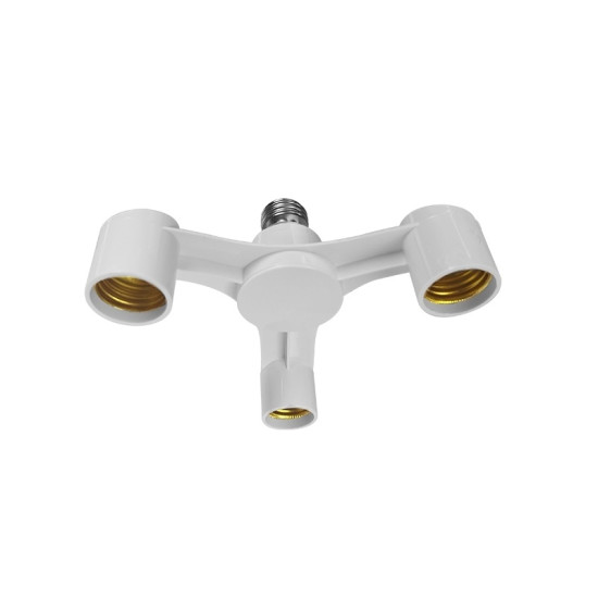 Ντουί αντάπτορας λάμπας Ε27 τριπλός σε Ε27 3 λάμπες σε 1 - ΟΕΜ