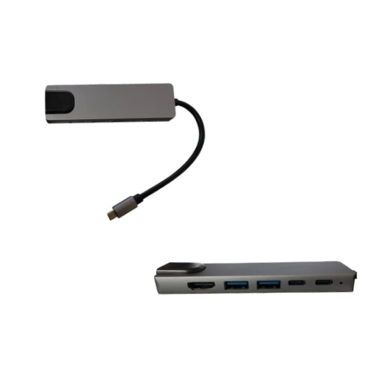 Αντάπτορας Type-C σε HDTV 6 in 1 - 1ΤΕΜ. - ΟΕΜ Αντάπτορας Type-C σε HDTV 6 in 1 - 1ΤΕΜ. - ΟΕΜ