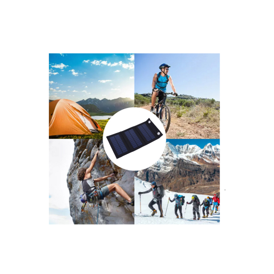 Αναδιπλούμενο Ηλιακό Πάνελ Φόρτισης με Δύο Υποδοχές USB 21W (8279) - ΟΕΜ Αναδιπλούμενο Ηλιακό Πάνελ Φόρτισης με Δύο Υποδοχές USB 21W (8279) - ΟΕΜ