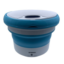 Andowl Q-XY86 Πτυσσομενο Φορητό Πλυντηριο Ρουχων Μπλε Με Κάδο 2kg