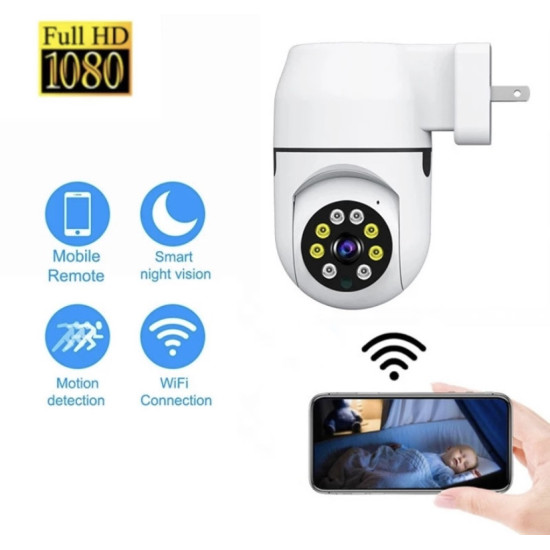 Κάμερα Πρίζας 1080p wifi Andowl Q-S711 Με Ανίχνευση Κίνησης Και Περιστροφή 355º