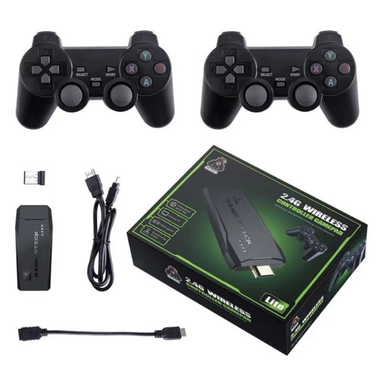 Κονσόλα Παιχνιδιών 2.4G Wireless Gamepad Stick με 3000+ Ρετρό Παιχνίδια και 2 Ασύρματα Χειριστήρια OEM