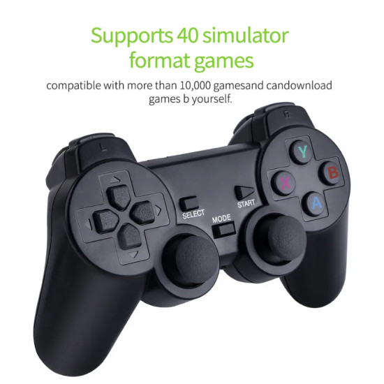 Κονσόλα Παιχνιδιών 2.4G Wireless Gamepad Stick με 3000+ Ρετρό Παιχνίδια και 2 Ασύρματα Χειριστήρια OEM