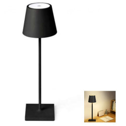 Επιτραπέζιο Φωτιστικό LED Αφής 3πλου Ρυθμιζόμενου Λευκού Φωτισμού 37cm – Μαύρο