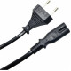 ΚΑΛΩΔΙΟ ΤΡΟΦΟΔΟΣΙΑΣ 2PIN COPPER 1.5M ΜΑΥΡΟ- (CAB-P021)