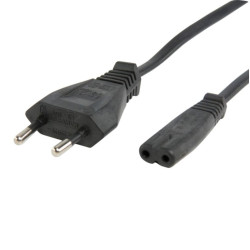 ΚΑΛΩΔΙΟ ΤΡΟΦΟΔΟΣΙΑΣ 2PIN COPPER 1.5M ΜΑΥΡΟ- (CAB-P021)