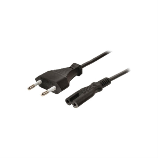 ΚΑΛΩΔΙΟ ΤΡΟΦΟΔΟΣΙΑΣ 2PIN COPPER 1.5M ΜΑΥΡΟ- (CAB-P021)