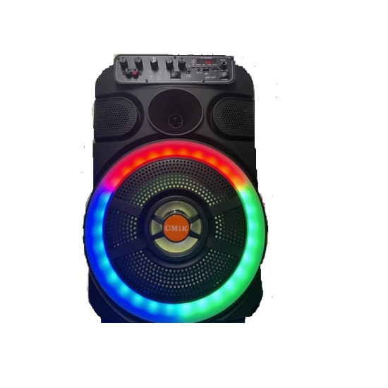 Μεγάλο Φορητό Ηχείο 100W με Ασύρματο Μικρόφωνο Καραόκε, Bluetooth, FM Radio, USB, Κάρτα Μνήμης, Τηλεχειριστήριο, RGB Φωτισμό, OEM Μεγάλο Φορητό Ηχείο 100W με Ασύρματο Μικρόφωνο Καραόκε, Bluetooth, FM Radio, USB, Κάρτα Μνήμης, Τηλεχειριστήριο, RGB Φωτισμό, OEM