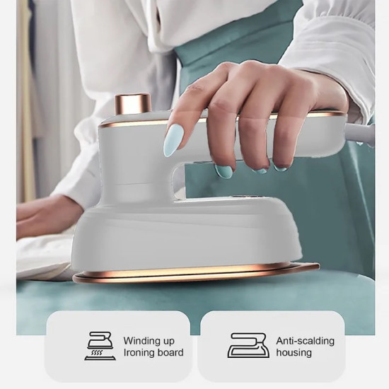 Μίνι ηλεκτρικό σίδερο ταξιδιού Mini Electric Iron Λευκό