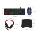 ΣΕΤ GAMING ΠΛΗΚΤΡΟΛΟΓΙΟ ΜΕ RGB ΦΩΤΙΣΜΟ & ΠΟΝΤΙΚΙ AS-1088 4τεμ. ΟΕΜ