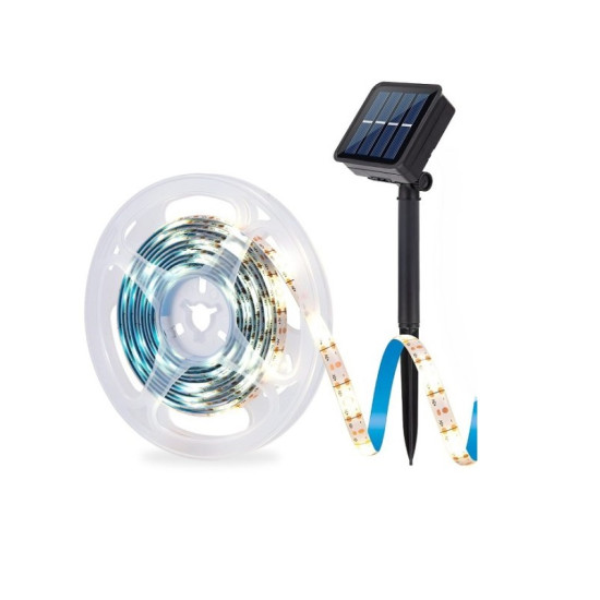Ηλιακή Ταινία LED 3m IP65 με Βάση Πάνελ για xώμα Λευκο Ψυχρό Φωτισμό OEM