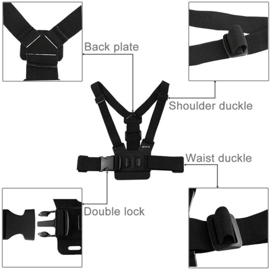 Ιμάντας Στήριξης Στήθους for GoPro Hero Puluz PU26