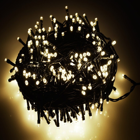 400 LED Χριστουγεννιάτικα Φωτάκια 28m σε Λευκό Θερμό Χρώμα ΟΕΜ