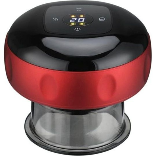 Ηλεκτρική Συσκευή Μασάζ Βεντούζα 12 Ταχυτήτων με Θέρμανση Ερυθρού Φωτός - ΟΕΜ