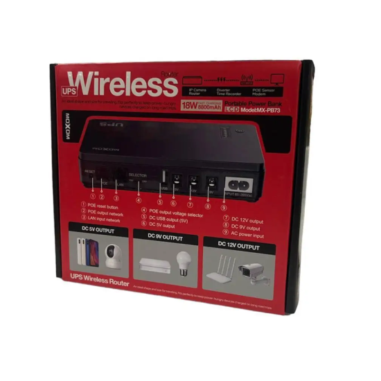 Ασύρματος δρομολογητής MOXOM MX-PB73 Wireless Router 8800mAh 18W 