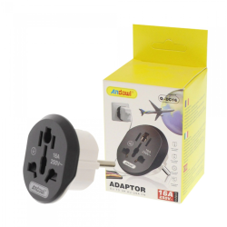Αντάπτορας τροφοδοσίας universal 250V 16A ΕU σε UK/AU/USA/CN γκρι Q-DC16 Andowl