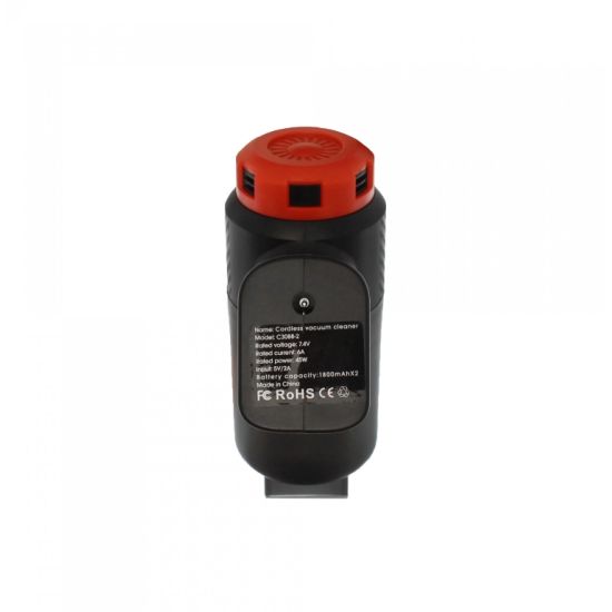 Επαναφορτιζόμενο σκουπάκι αυτοκίνητου 45W μαύρο-κόκκινο C3088-2 Carsun Επαναφορτιζόμενο σκουπάκι αυτοκίνητου 45W μαύρο-κόκκινο C3088-2 Carsun
