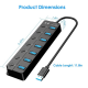 Usb hub 3.0 / 7 θυρών HQ-7-PORT - ΟΕΜ