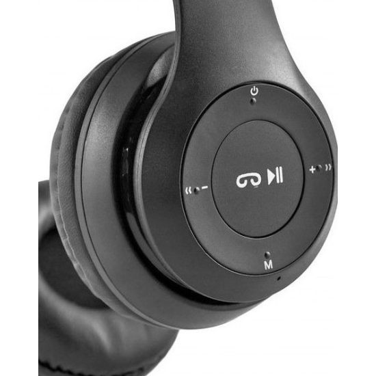 Ασύρματα ακουστικά – Headphones – P47 – Black – OEM Ασύρματα ακουστικά – Headphones – P47 – Black – OEM