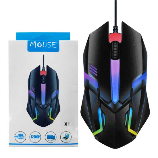 Ποντίκι Gaming Ενσύρματο RGB JustNote 10972