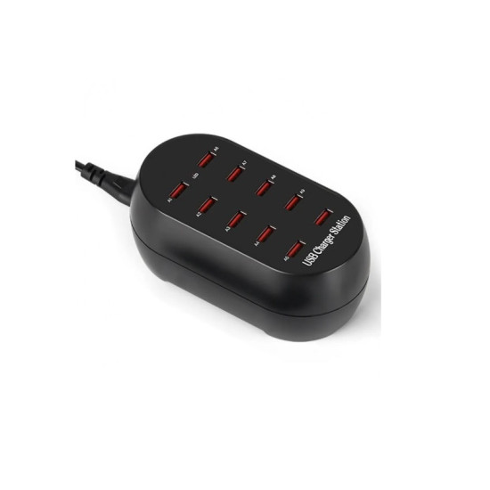 Γρήγορος Φορτιστής USB 12 Θυρών 60W 2.4A/1A Andowl Q-CD12P