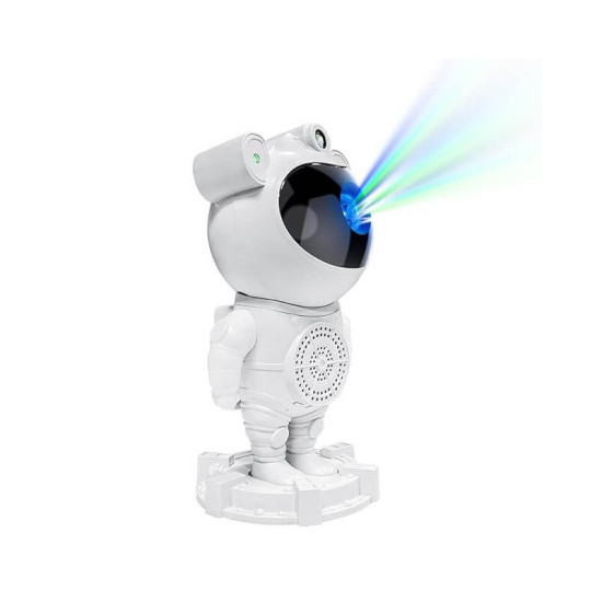 Παιδικό φωτιστικό Projector Astronaut star light με ηχείο Λευκό - ΟΕΜ