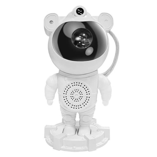 Παιδικό φωτιστικό Projector Astronaut star light με ηχείο Λευκό - ΟΕΜ