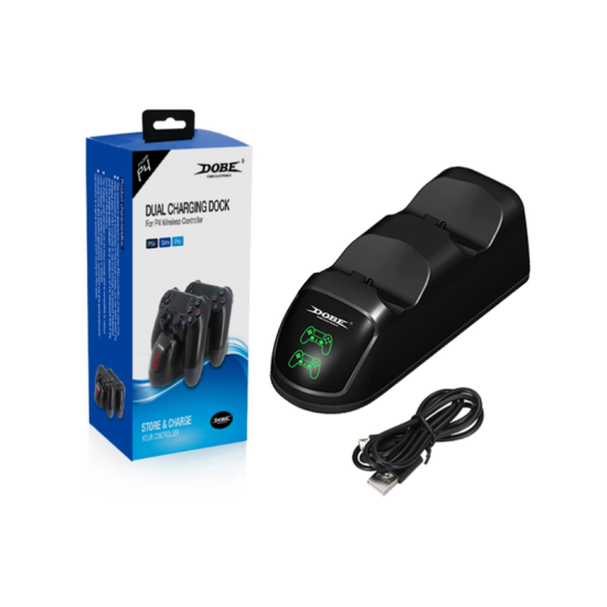 Βάση Διπλής Φόρτισης για Ασύρματο Χειριστήριο DOBE PS4 TP4-889