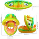 Βρεφικό - Παιδικό Φουσκωτό Σωσίβιο με Λαβές & Σκίαστρο 70cm Βάτραχος Πράσινος - ΟΕΜ Βρεφικό - Παιδικό Φουσκωτό Σωσίβιο με Λαβές & Σκίαστρο 70cm Βάτραχος Πράσινος - ΟΕΜ