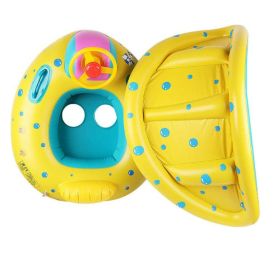 Βάρκα σωσίβιο Swimtrainer με Μήκος 73εκ. σκίαστρο και τιμόνι - ΟΕΜ