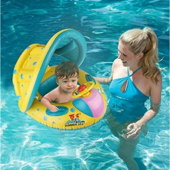 Βάρκα σωσίβιο Swimtrainer με Μήκος 73εκ. σκίαστρο και τιμόνι - ΟΕΜ