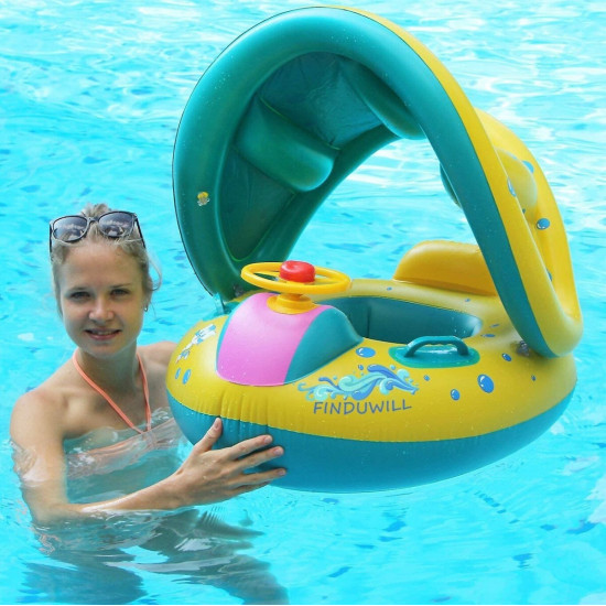 Βάρκα σωσίβιο Swimtrainer με Μήκος 73εκ. σκίαστρο και τιμόνι - ΟΕΜ