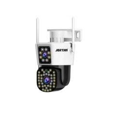 IP Διπλή Κάμερα Παρακολούθησης Wi-Fi 1080p IP66 Αδιάβροχη με Φακό 3.6mm Jortan JT-8293 Λευκή-Μαύρη